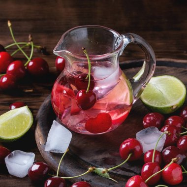 Kiraz ve limon limonata