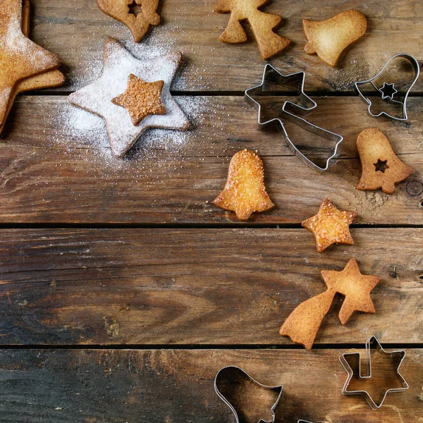 Biscuits au sucre en forme d'étoile sablé — Photo