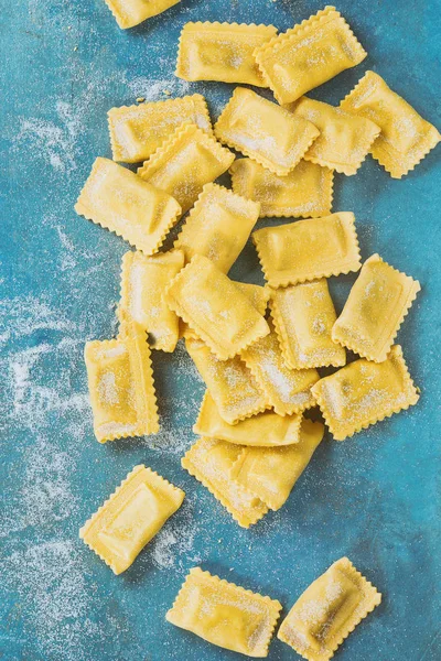 Uncooked ravioli pasta — Stock Photo, Image