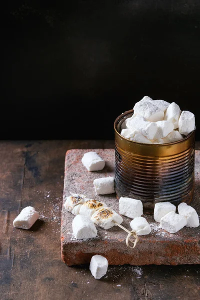 Domácí vanilkové marshmallow — Stock fotografie