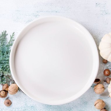 Beyaz dekoratif kabaklar