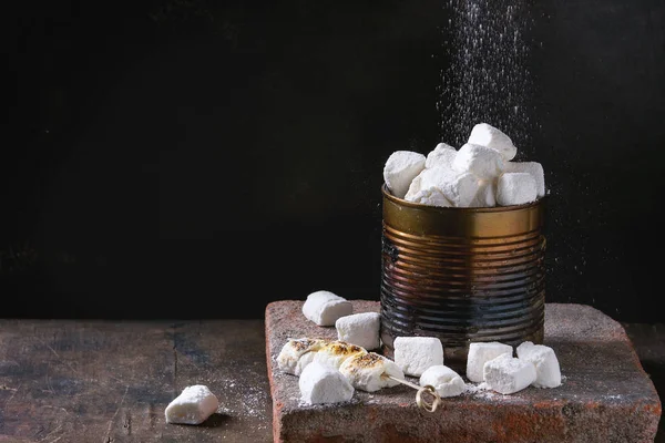 Domácí vanilkové marshmallow — Stock fotografie
