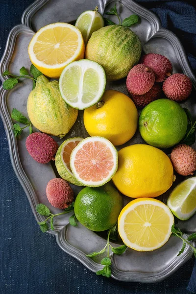 타이거 레몬 감귤의 다양 한 — 스톡 사진