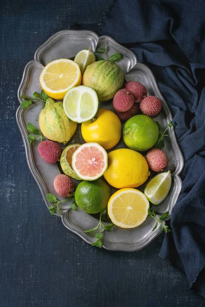 타이거 레몬 감귤의 다양 한 — 스톡 사진