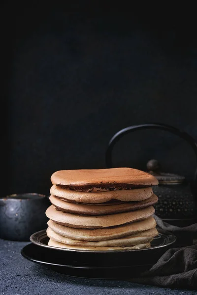 Ombre Schokolade Pfannkuchen — Stockfoto