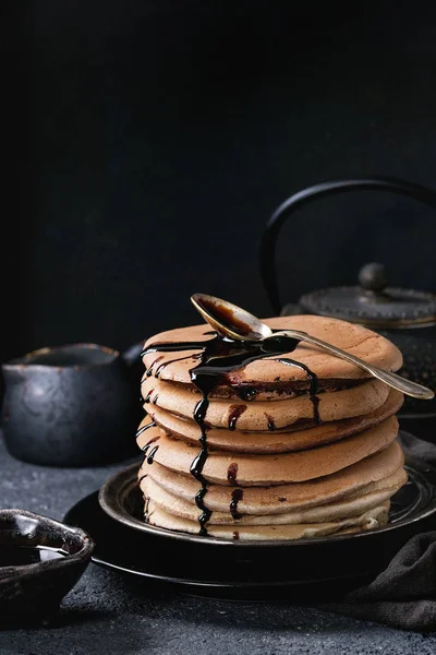 Ombre Schokolade Pfannkuchen — Stockfoto