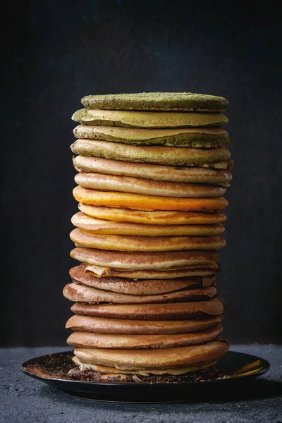 Berbagai ombre pancake — Stok Foto