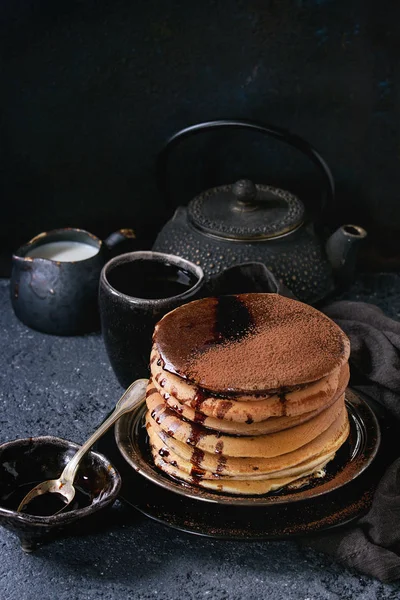 Pancake coklat ombre — Stok Foto