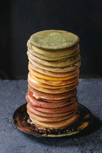 Berbagai ombre pancake — Stok Foto