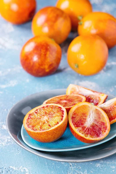 Naranjas de sangre siciliana frutas — Foto de Stock