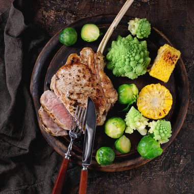 Sebzeli ızgara dana biftek