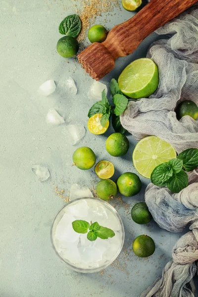 Ingrediënten voor mojito — Stockfoto