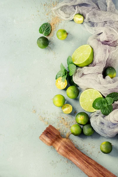 Ingredienser för mojito — Stockfoto