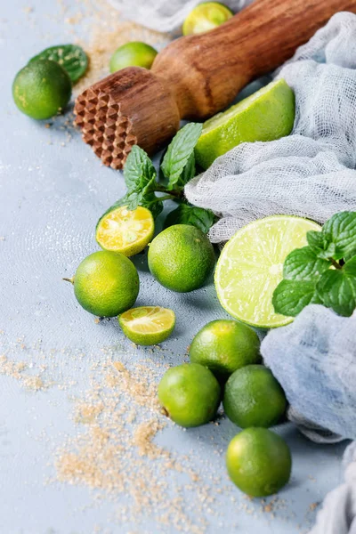 Ingredienser för mojito — Stockfoto