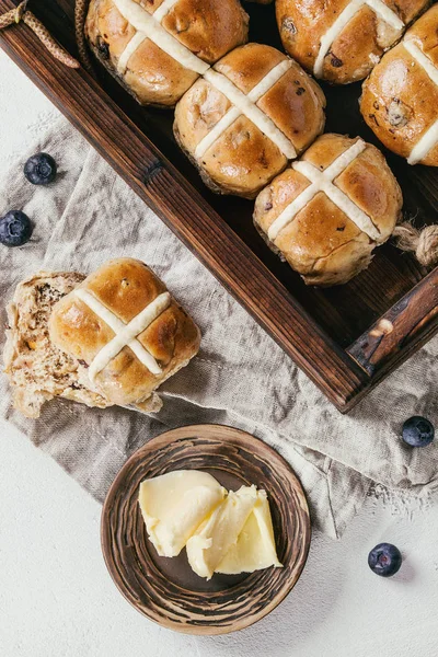 Hot cross buns — Stock Photo, Image