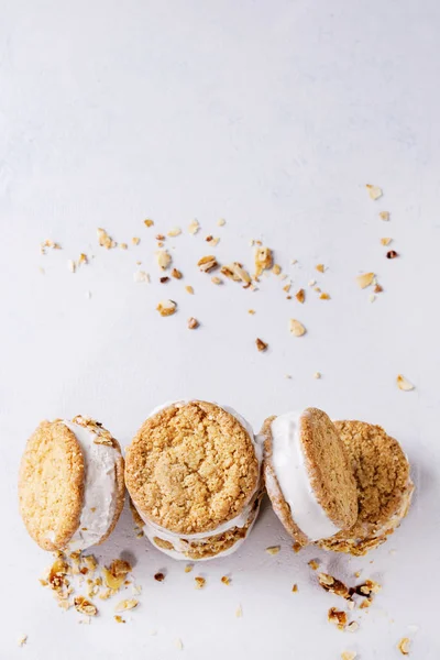 Lody Kanapki w plikach cookie — Zdjęcie stockowe