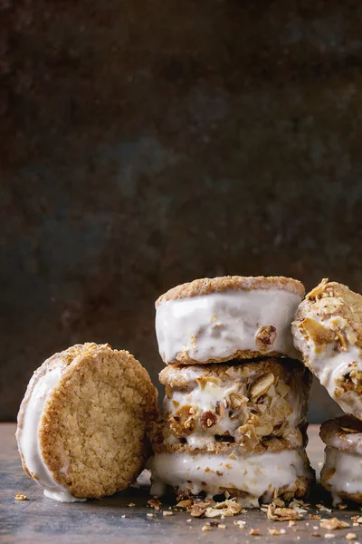 Lody Kanapki w plikach cookie — Zdjęcie stockowe