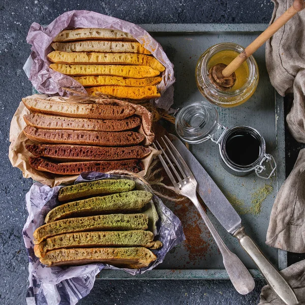 Škála ombre palačinky — Stock fotografie