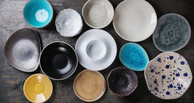 Renkli tabakların koleksiyonu