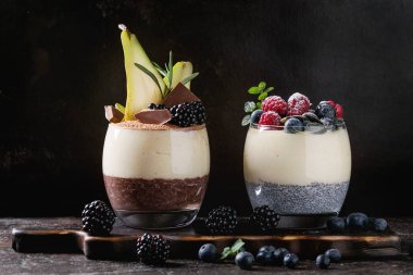 Chia puding pirinç lapası ile
