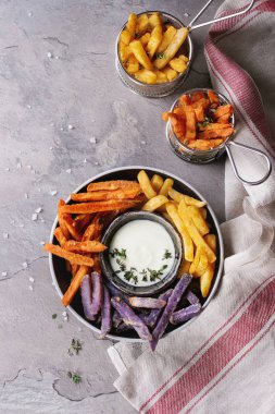 Patates kızartması çeşitli