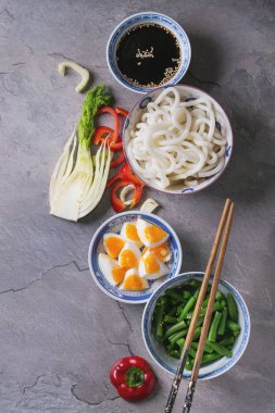 Stir fry için malzemeler