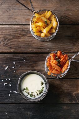 Patates kızartması çeşitli