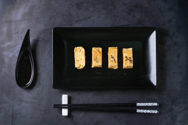 Ιαπωνικά έλασης ομελέτα Tamagoyaki — Φωτογραφία Αρχείου