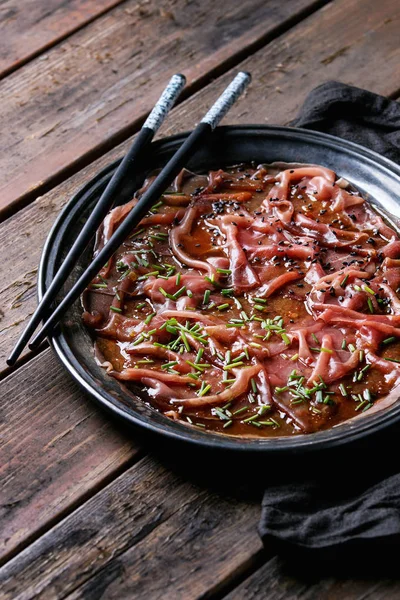 Estilo asiático Carpaccio de ternera — Foto de Stock