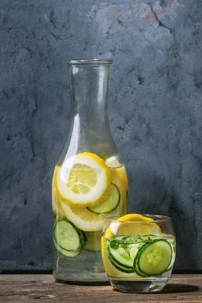 Citrus cucumber sassy water — Stock Photo, Image