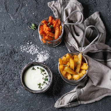 Patates kızartması çeşitli
