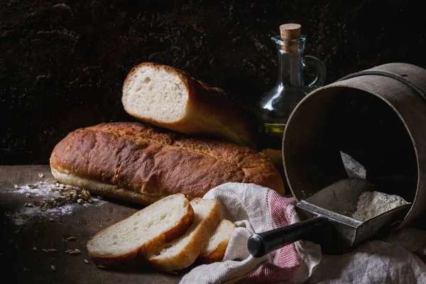 Pain de blé blanc maison — Photo