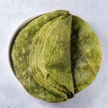 Yeşil ıspanak tortilla