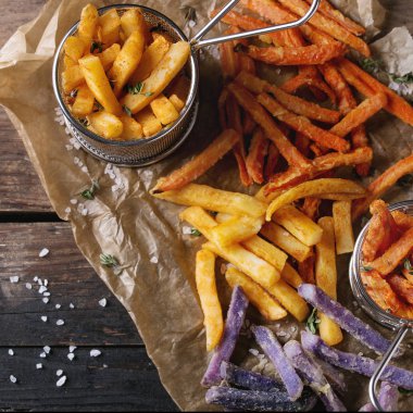 Patates kızartması çeşitli