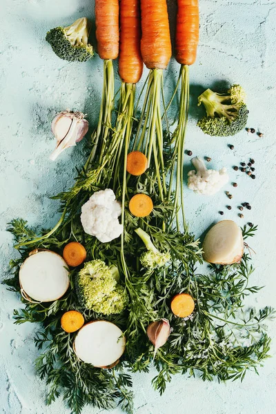 Gemüse zum Kochen von Suppe — Stockfoto