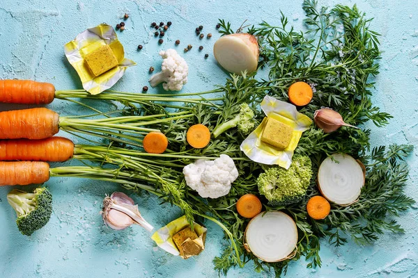 Gemüse zum Kochen von Suppe — Stockfoto