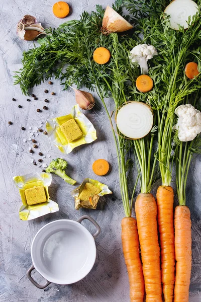 Verduras para cocinar sopa —  Fotos de Stock