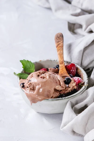 Helado de Chocolate Casero — Foto de Stock