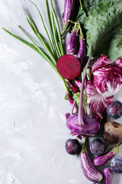 Assortment of purple vegetables — Stock Photo, Image