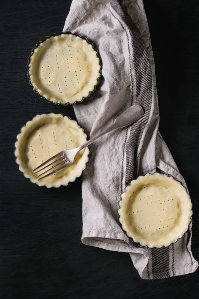 Těsta na pečení koláč quiche — Stock fotografie