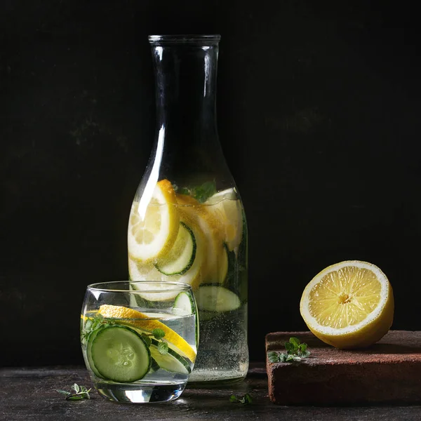 Citrus cucumber sassy water — Stock Photo, Image