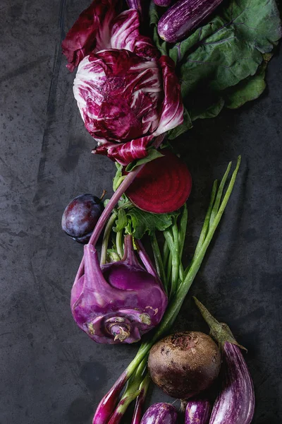 紫の野菜の品揃え — ストック写真