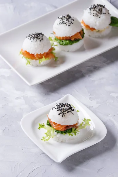 Rice sushi burgers — Stock Photo, Image