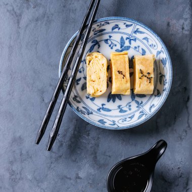 Japon haddelenmiş omlet Tamagoyaki