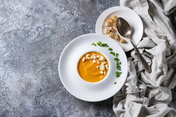 Sopa de cenoura abóbora — Fotografia de Stock