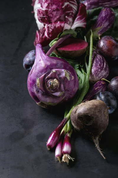 Surtido de verduras moradas — Foto de Stock