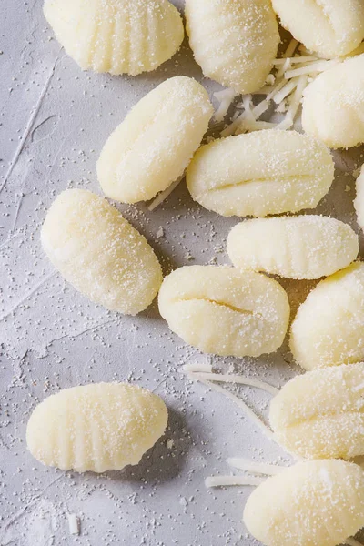 Raw uncooked potato gnocchi — Stock Photo, Image