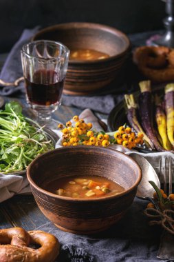 Tablo çorba kase ile ayarlama