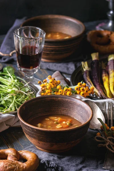 Tablo çorba kase ile ayarlama