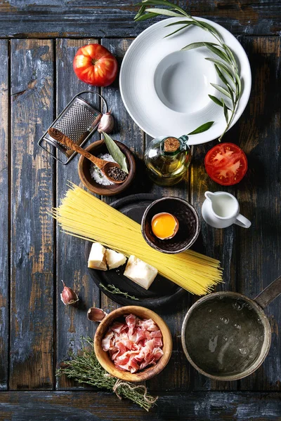 Ingredients for pasta — Stock Photo, Image